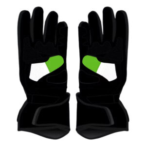 Alex Lowes Black And Green Motorcycle Gloves 2024