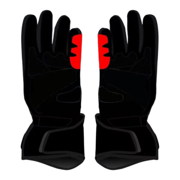 Alex Lowes SBK Black Leather Riding Gloves 2025