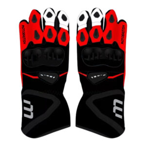 Alex Lowes SBK Black Leather Riding Gloves 2025
