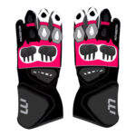 Alex Lowes SBK Pink And Black Motorcycle Gloves 2023