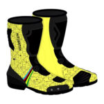 Alvaro Bautista SBK Neon Yellow Motorcycle Boots 2023