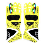 Alvaro Bautista SBK Neon Yellow Motorcycle Gloves 2023