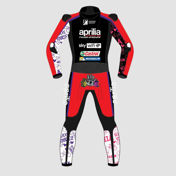 Aprilia Racing Leather Suit Aleix Espargaro Motogp 2022 Back