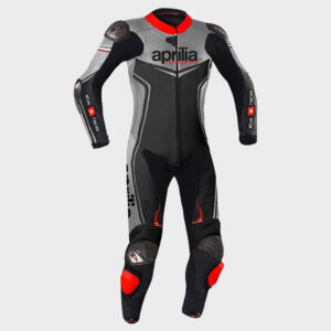 Aprilia Racing Max Italia Motorcycle Leather Biker Suit