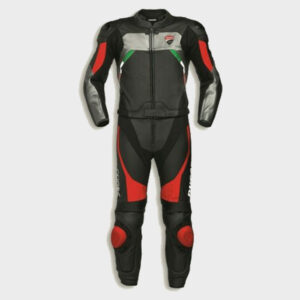 Ducati Black Motorcycle Race Leather Suit