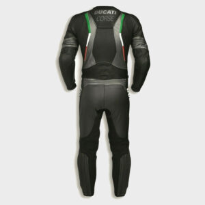 Ducati Black Motorcycle Race Leather Suit