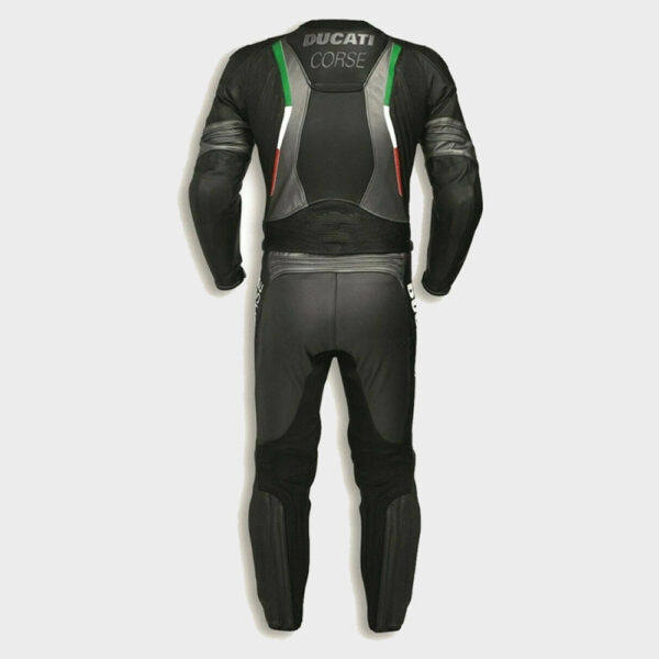 Ducati Black Motorcycle Race Leather Suit