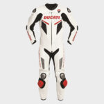 Ducati White Leather Race Suit
