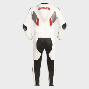 Ducati White Leather Race Suit