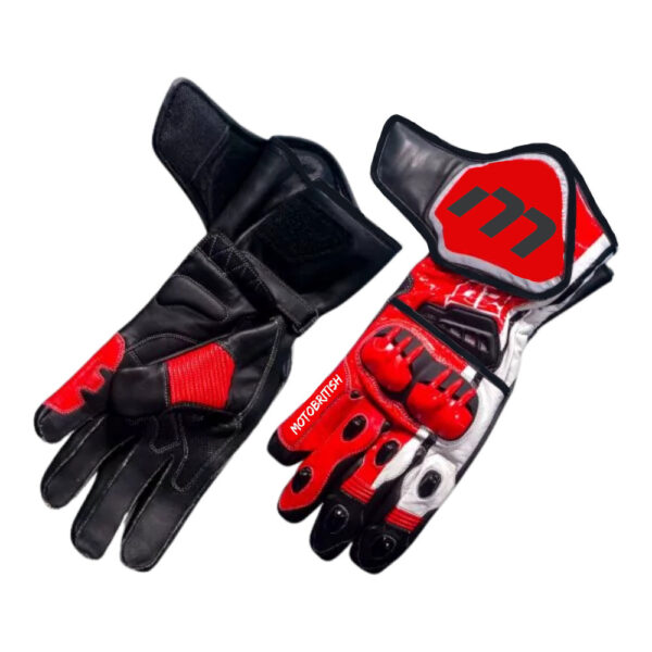Fabio Quartararo Leather Racing Gloves 2024