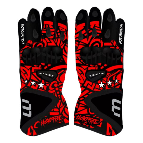 Francesco Bagnaia Black And Red Gloves Motogp 2024