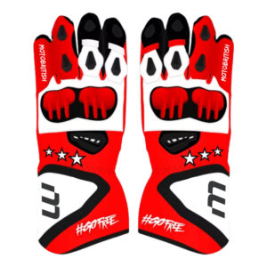 Francesco Bagnaia Leather Biker Gloves 2024