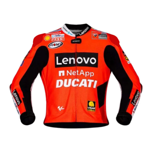 Francesco Bagnaia Leather Motorcycle Jacket Ducati Motogp 2021
