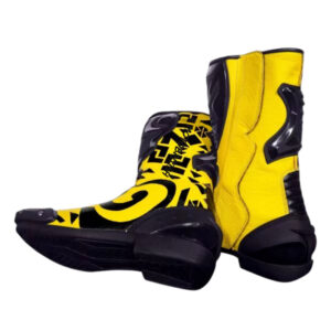 Francesco Bagnaia Yellow Moto Boots 2023