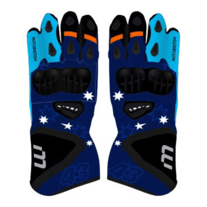 Jack Miller Motogp Blue Biker Gloves 2023