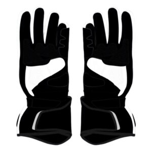 Marc Marquez Black And White Motorcycle Gloves 2024