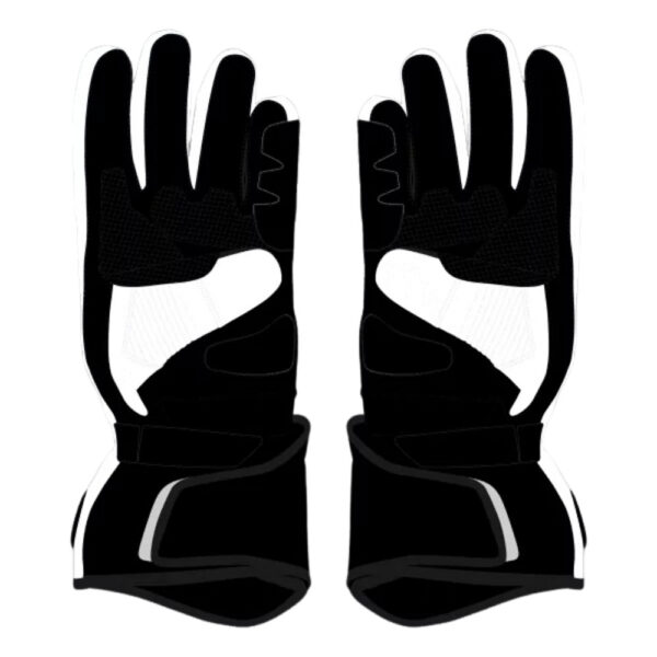 Marc Marquez Black And White Motorcycle Gloves 2024