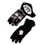 Marc Marquez Black And White Motorcycle Gloves Motogp 2023
