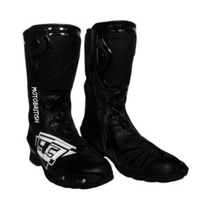 Marc Marquez Black Leather Biker Boots Motogp 2023