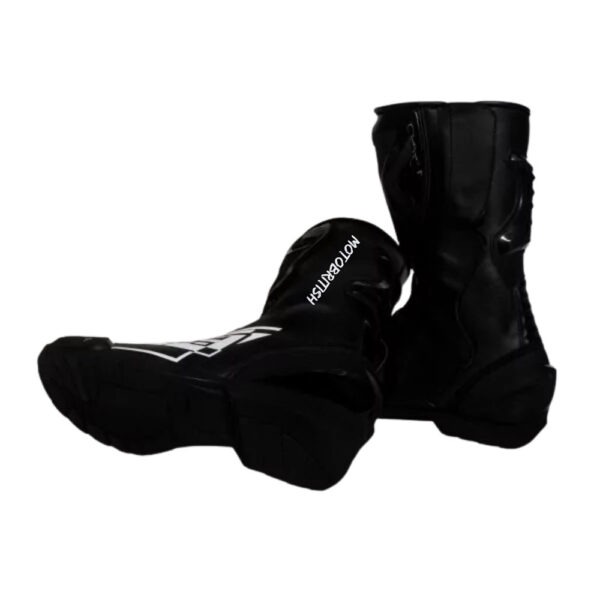 Marc Marquez Black Leather Biker Boots Motogp 2023