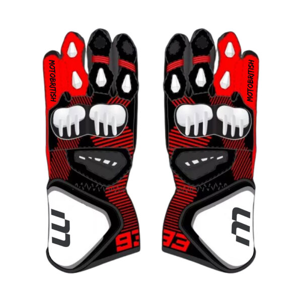Marc Marquez Leather Moto Gloves 2023