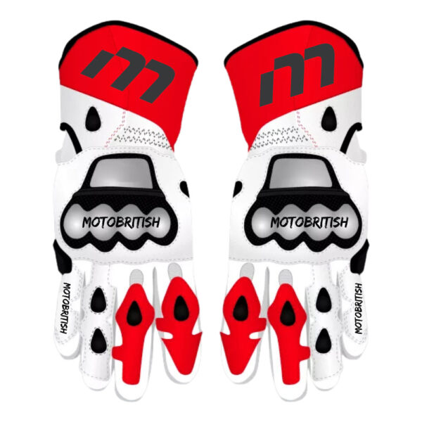 Marco Bezzecchi White And Red Gloves Motogp 2024