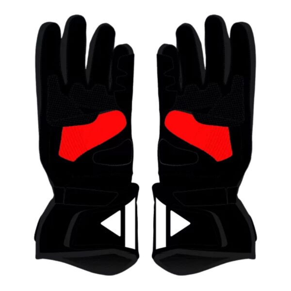 Maverick Vinales Black Red Motorcycle Gloves Motogp 2024
