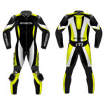 MotoBritish Black and Parrot Motorcycle Racing Suit