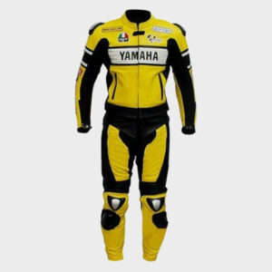 Yamaha Yellow Motorcycle Leather Suit