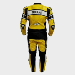 Yamaha Yellow Motorcycle Leather Suit